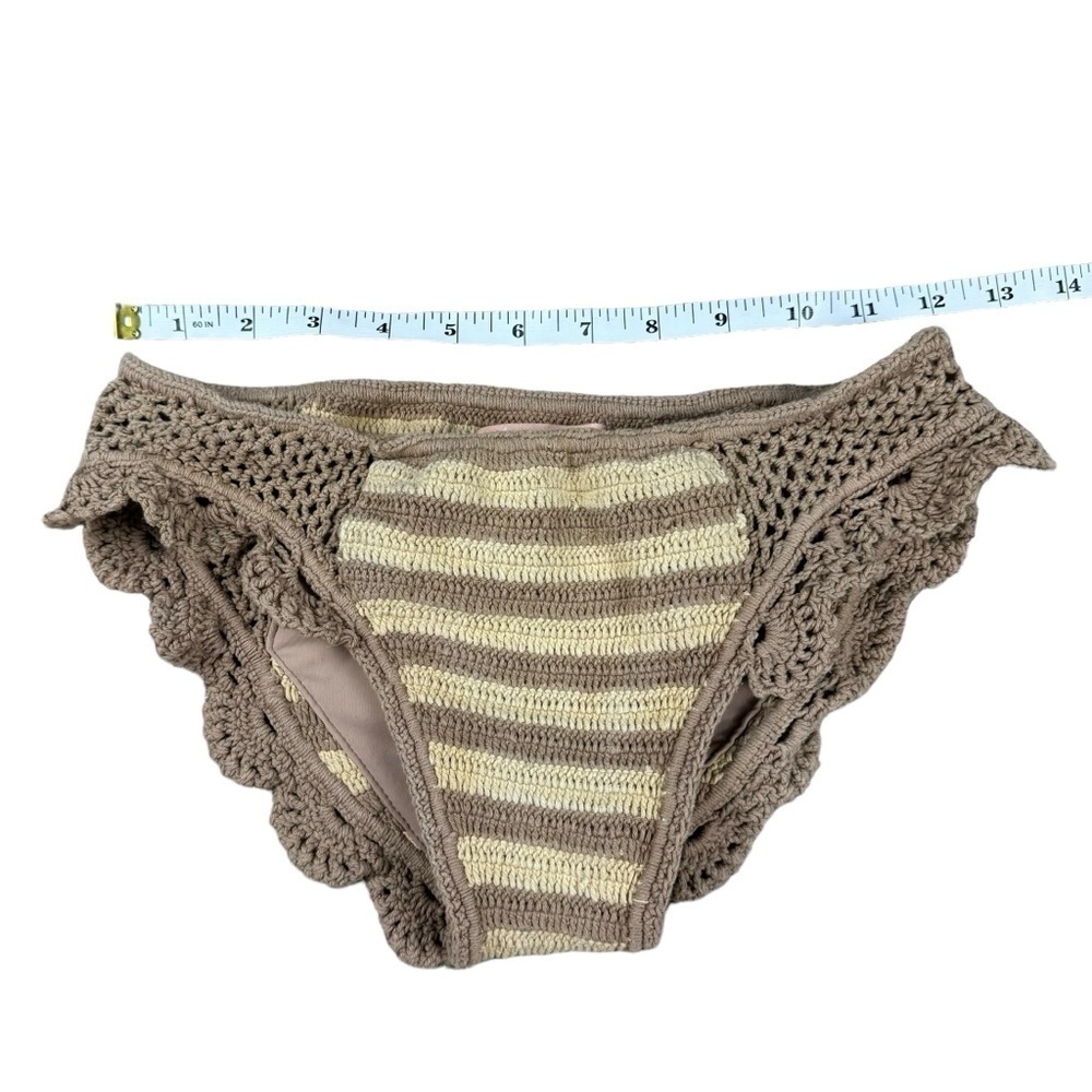 Tacoola Crochet Mocha Sand Bikini Bottoms
